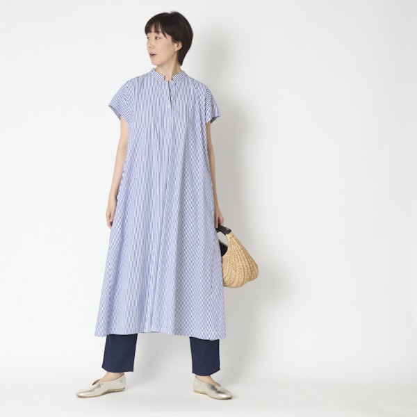 TANG./コットンシャンブレー　ワンピース